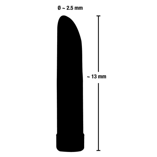Черный вибратор Ladyfinger - 13 см.